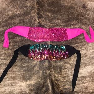 Victoria’s Secret, sequin top, bandeau